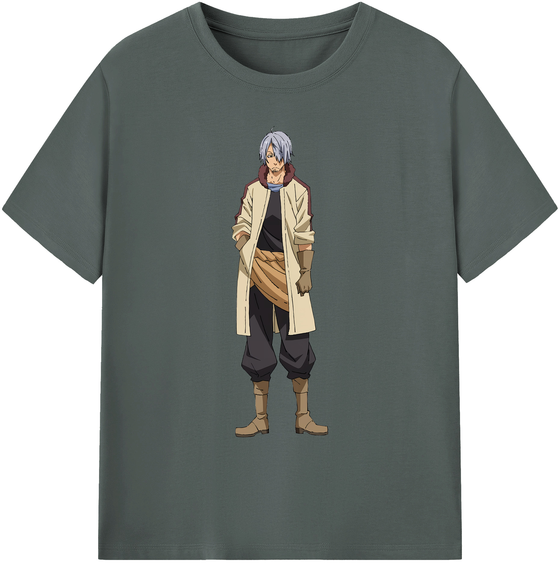 （画像用） 転スラ Regarding Reincarnated to Slime 綿100％ メンズ半袖Tシャツ｜肌触りやわらか＆通気性
